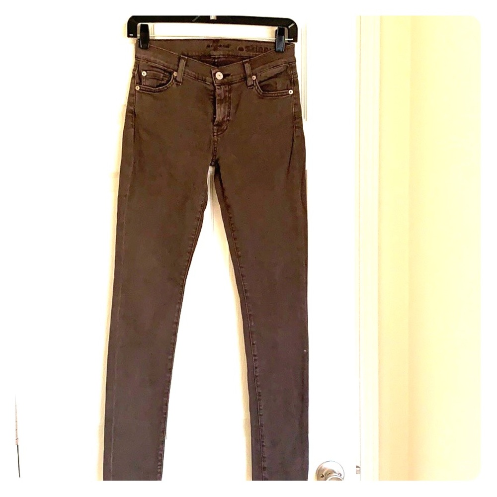 7 for all mankind grey jeans size 26